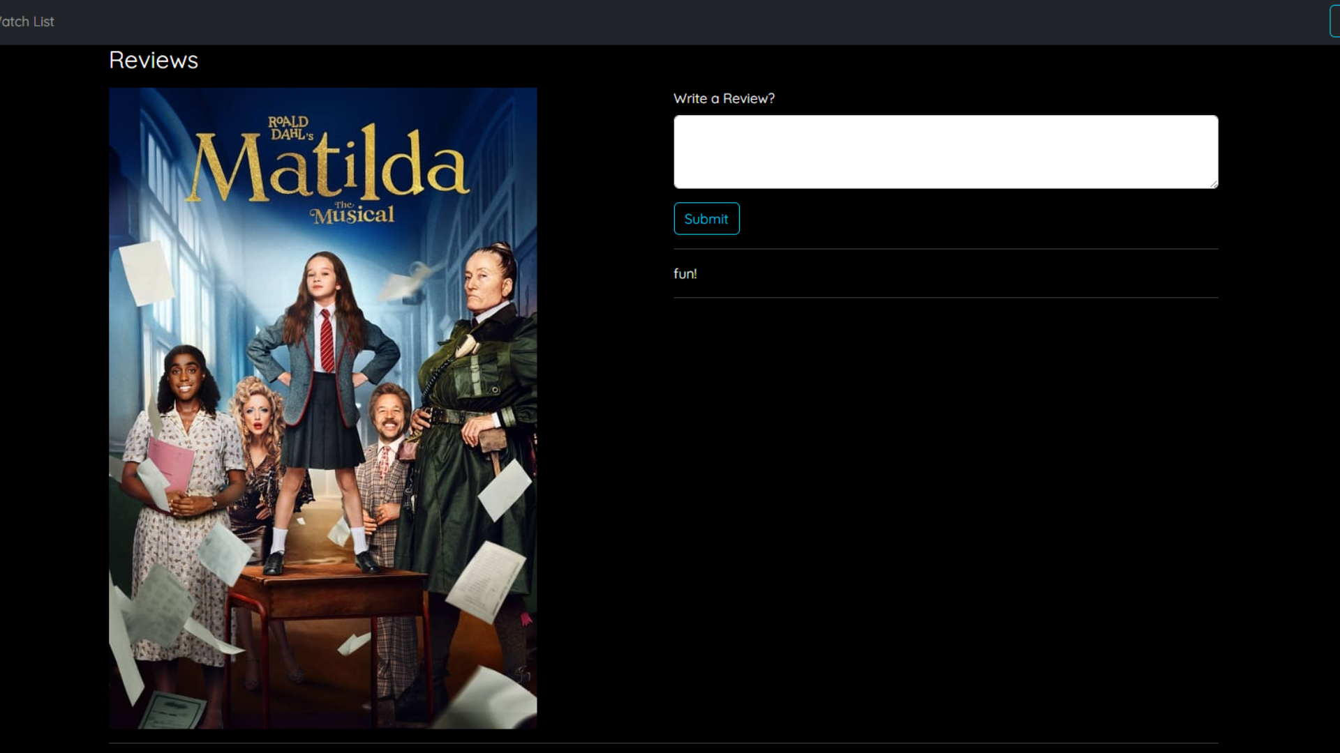 Movie Database API screenshot 2
